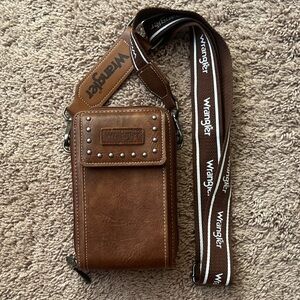 Wrangler Vegan Leather Crossbody Cell Phone Purse